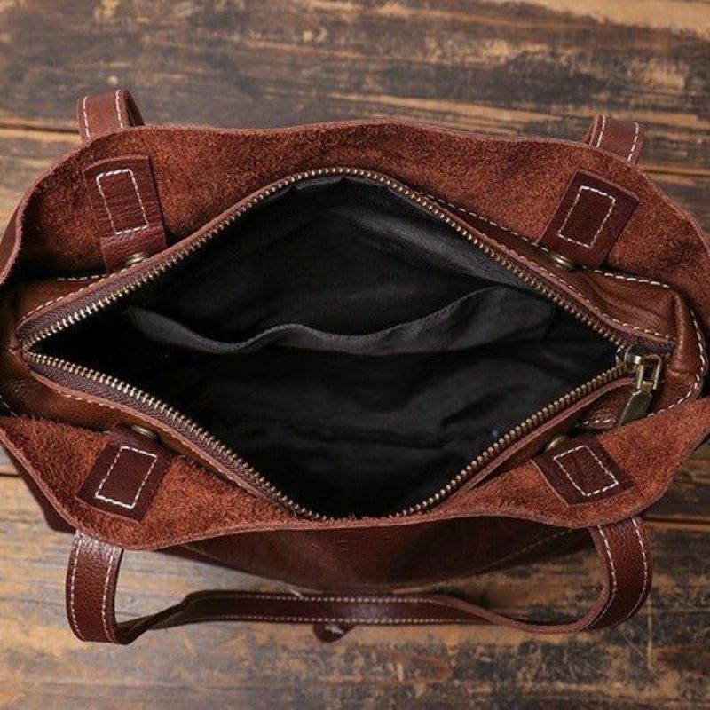 Bolsa A Tiracolo Couro Genuíno Para Homem