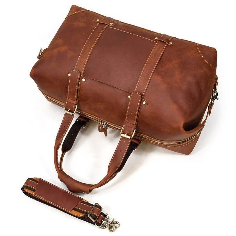 Bolsa Couro Vintage Em Pele