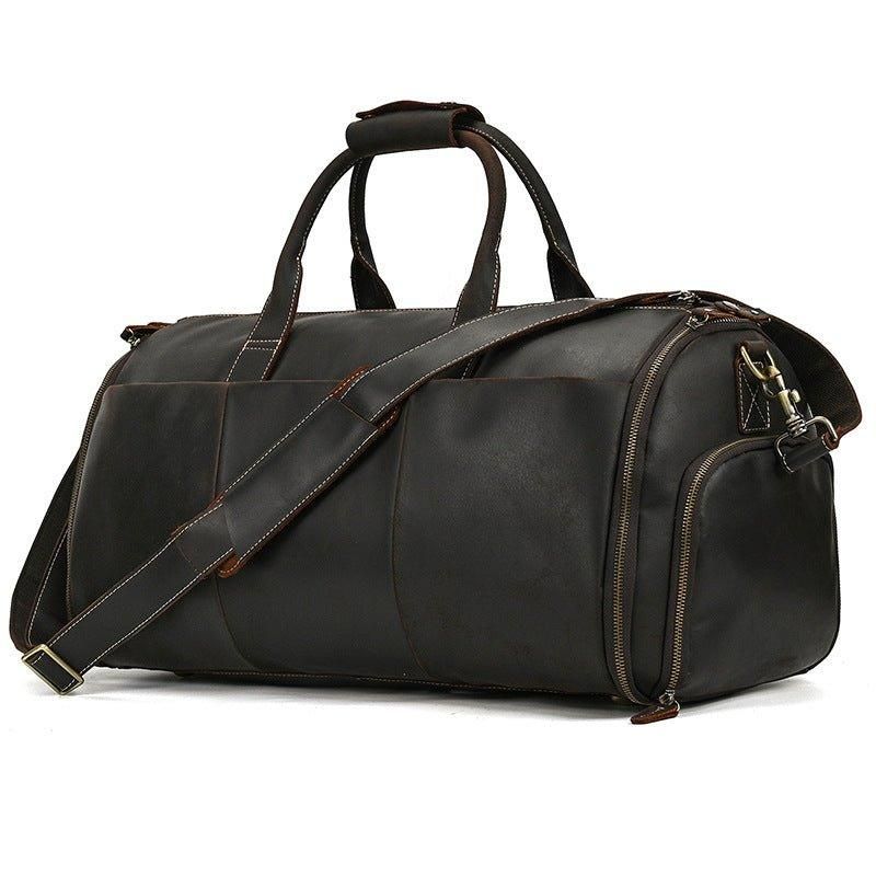 Bolsa Couro Vintage Para Roupa Masculina