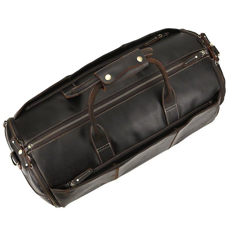 Bolsa Couro Vintage Para Roupa Masculina