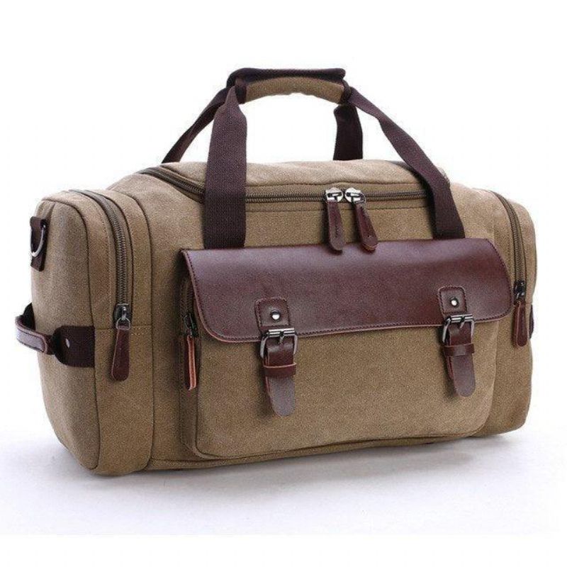 Bolsa Grande Lona Para Homem E Senhora Viagens