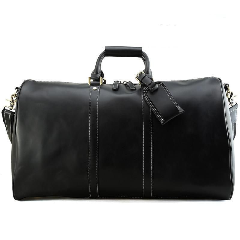 Bolsa Homem Em Pele Duffle Weekender Vintage