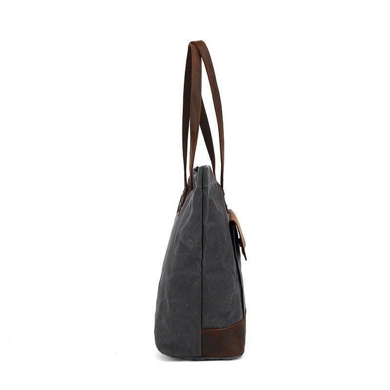 Bolsa Lona Vintage Com Bolso