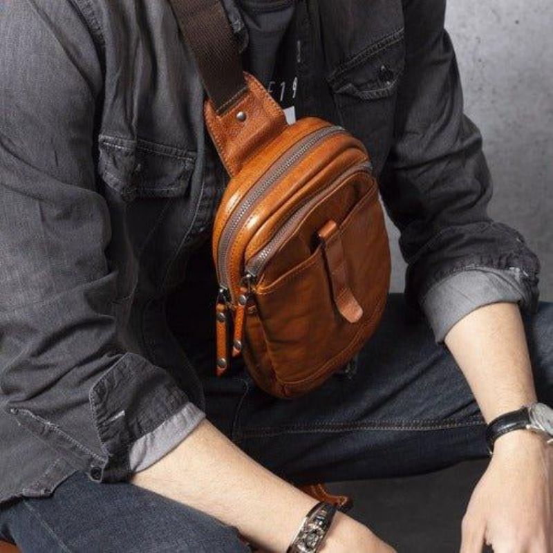 Bolsa Masculina A Tiracolo Couro