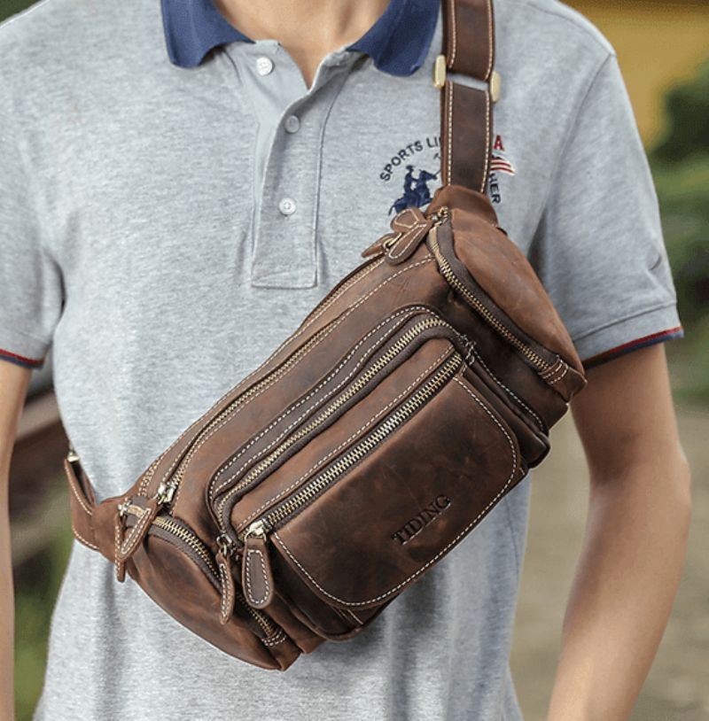 Bolsa Masculina A Tiracolo Couro