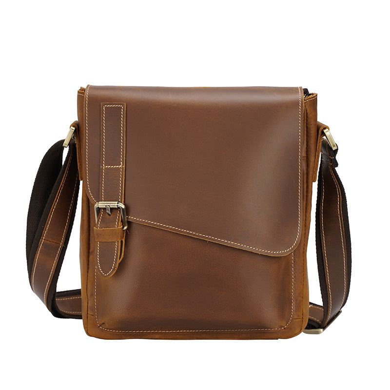 Bolsa Masculina Ombro Vintage Couro Genuíno