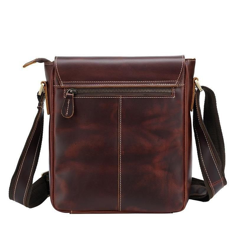 Bolsa Masculina Ombro Vintage Couro Genuíno