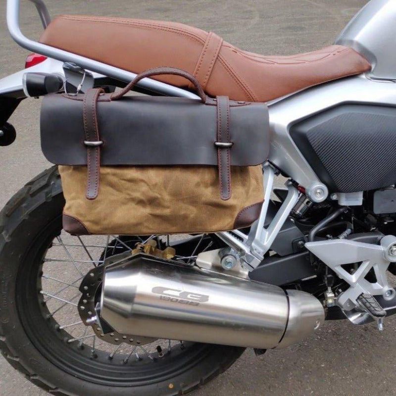 Bolsa Mensageiro Lona Retro Pasta Para Moto