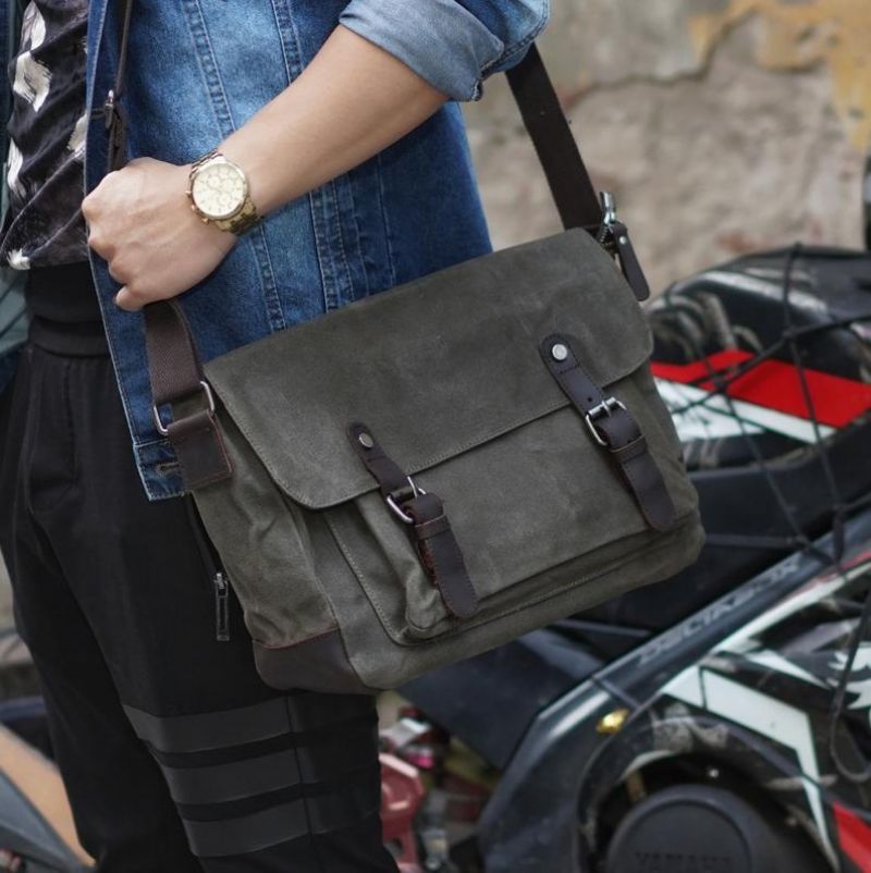 Bolsa Mensageiro Para Homem Lona Crossbody