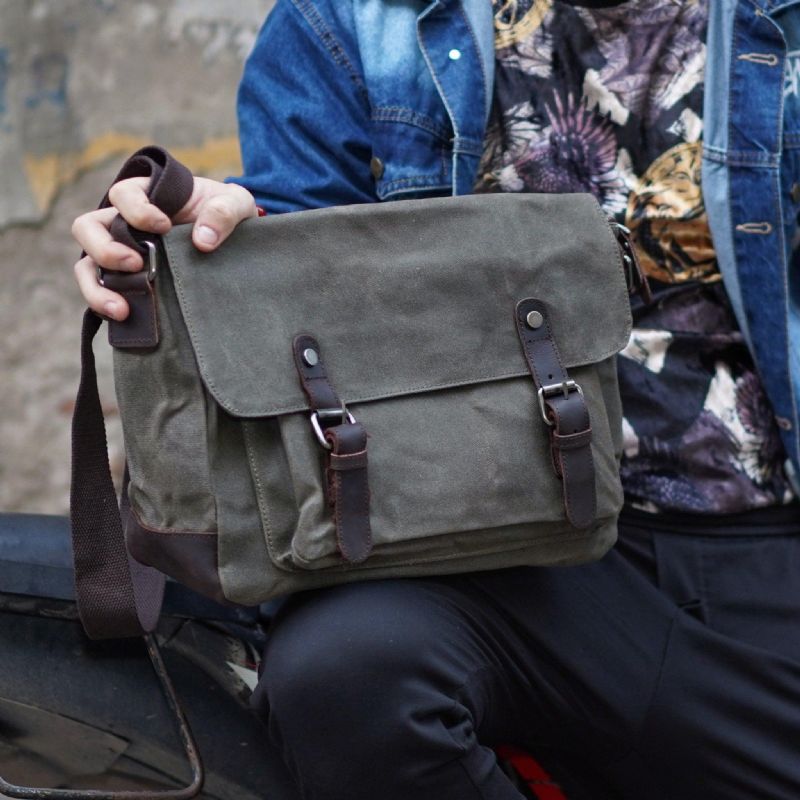 Bolsa Mensageiro Para Homem Lona Crossbody