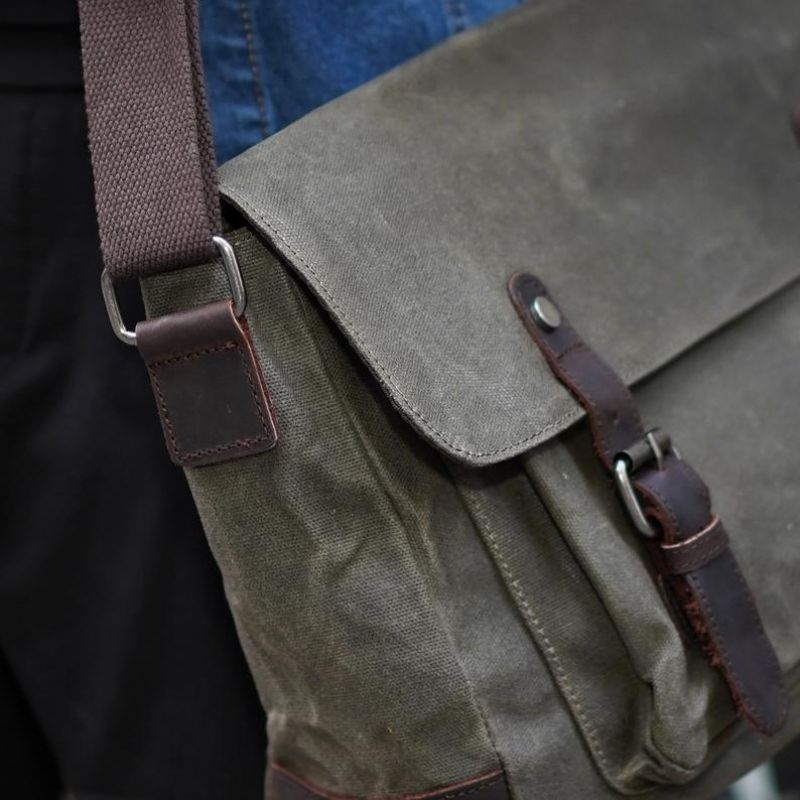 Bolsa Mensageiro Para Homem Lona Crossbody