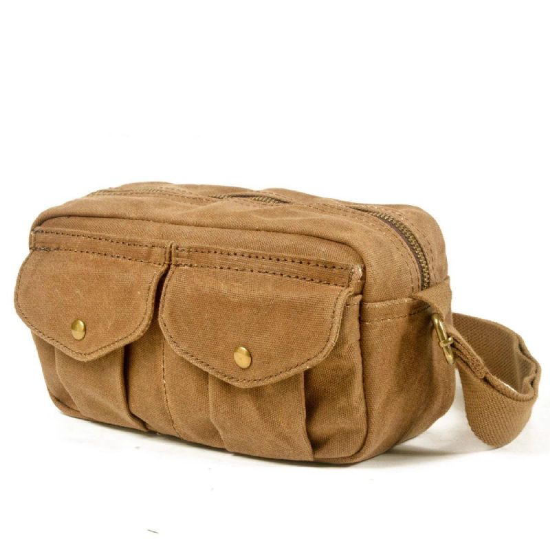 Bolsa Mensageiro Pequena Lona Masculina