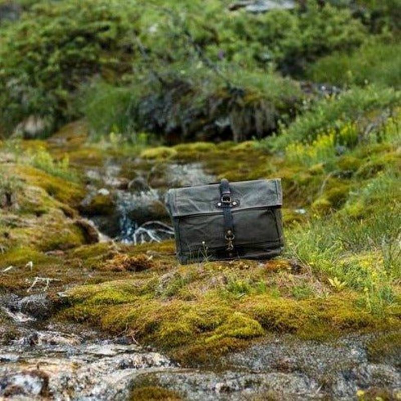 Bolsa Mensageiro Vintage Em Lona Para Portátil E Motobags