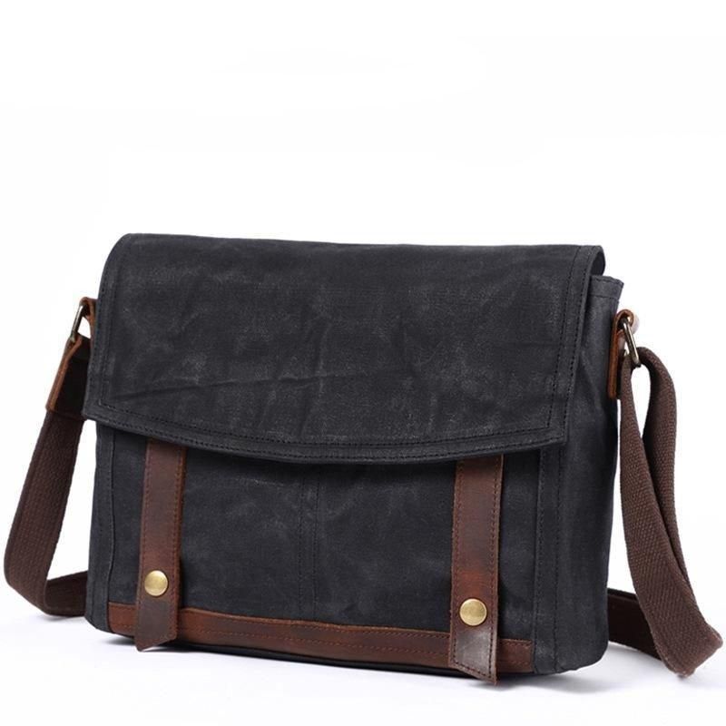 Bolsa Mensageiro Vintage Lona A Tiracolo Para Homem