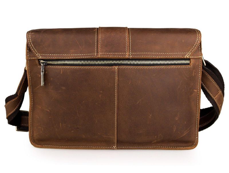 Bolsa Ombro Couro Vintage Para Homem