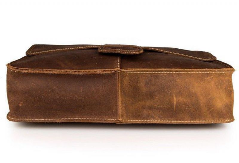 Bolsa Ombro Couro Vintage Para Homem