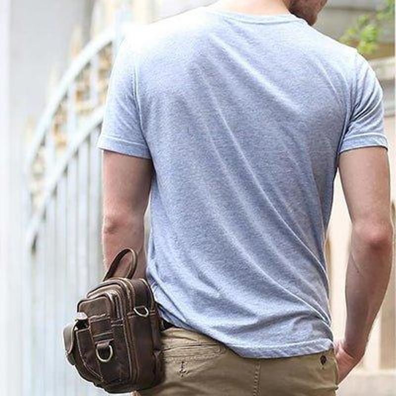 Bolsa Ombro Crossbody Para Homem Vintage