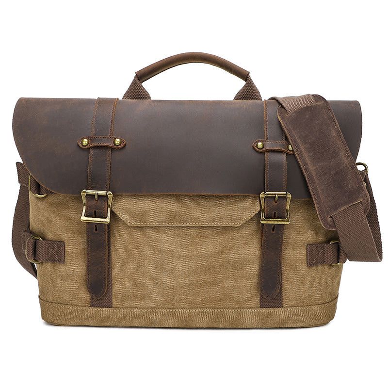 Bolsa Ombro Lona Vintage Para Homem Mensageiro