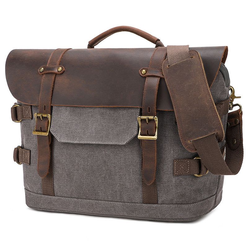 Bolsa Ombro Lona Vintage Para Homem Mensageiro