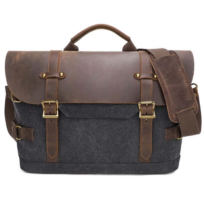 Bolsa Ombro Lona Vintage Para Homem Mensageiro