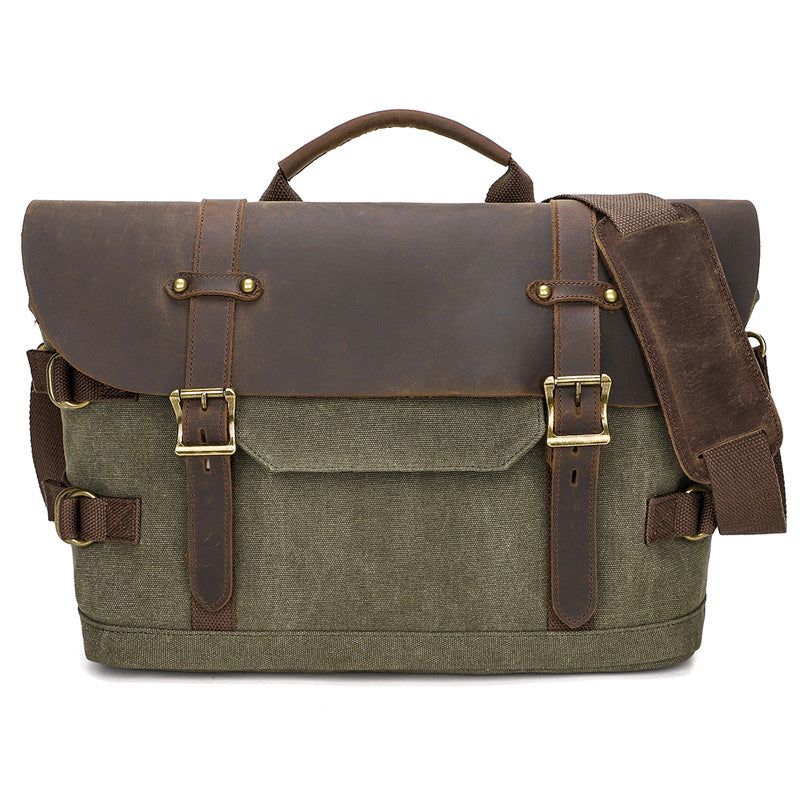 Bolsa Ombro Lona Vintage Para Homem Mensageiro