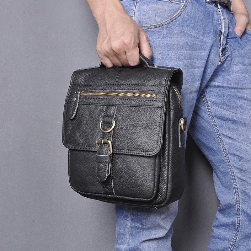 Bolsa Ombro Mensageiro Couro Vintage Para Homem