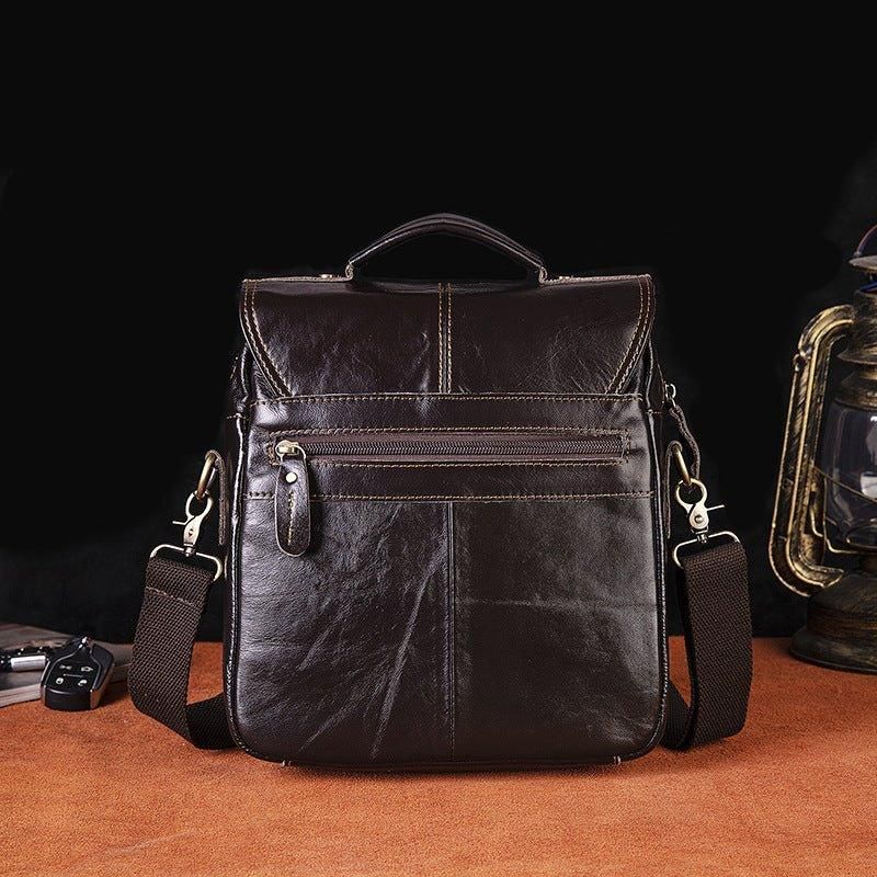 Bolsa Ombro Mensageiro Couro Vintage Para Homem