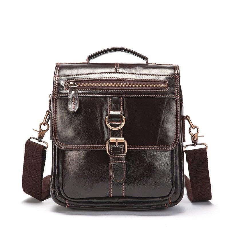 Bolsa Ombro Mensageiro Couro Vintage Para Homem