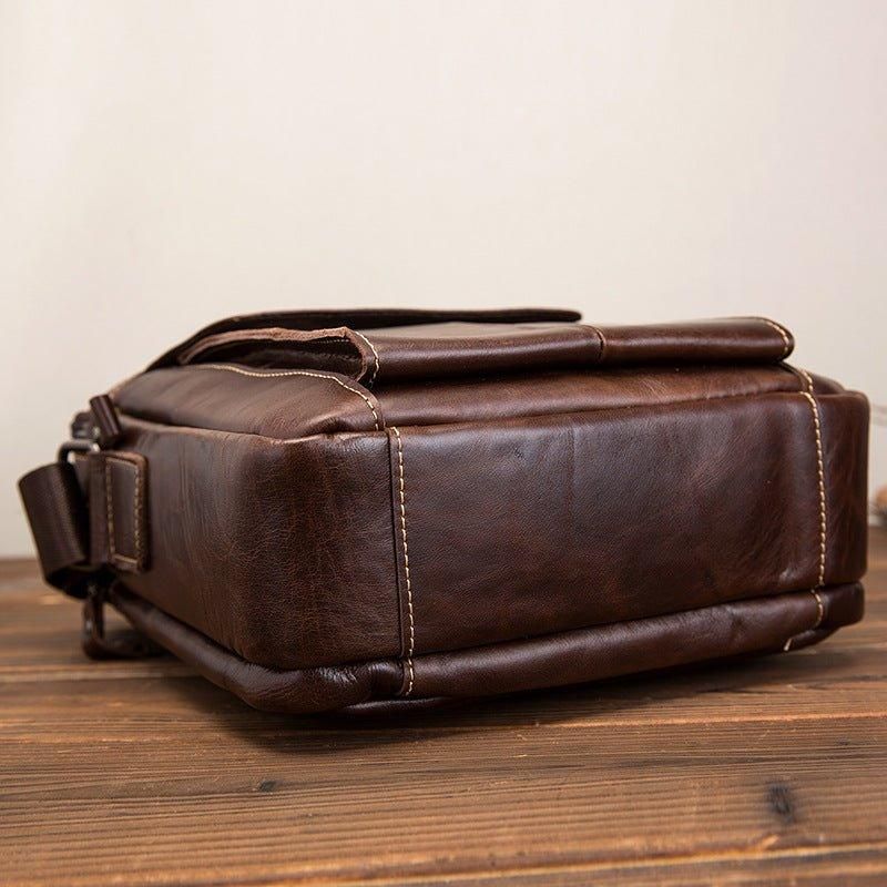 Bolsa Ombro Mensageiro Couro Vintage Para Homem