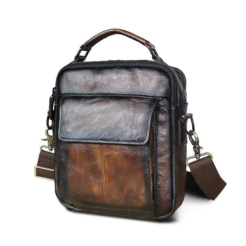 Bolsa Ombro Mensageiro Couro Vintage Para Homem