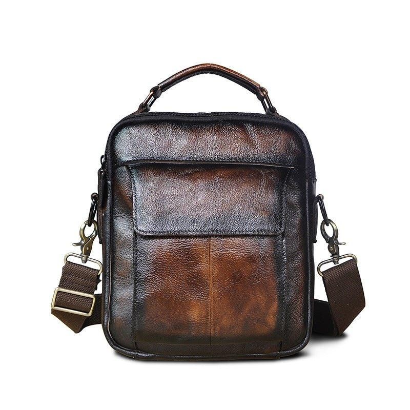 Bolsa Ombro Mensageiro Couro Vintage Para Homem