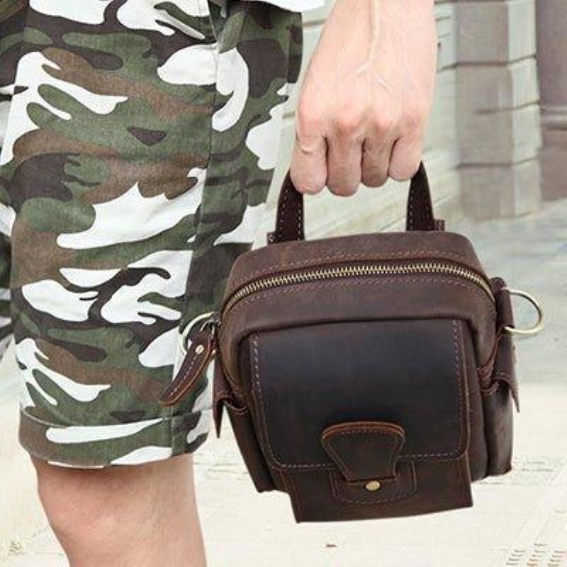 Bolsa Ombro Mensageiro Em Pele Para Homem