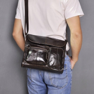 Bolsa Ombro Mensageiro Em Pele Para Homem