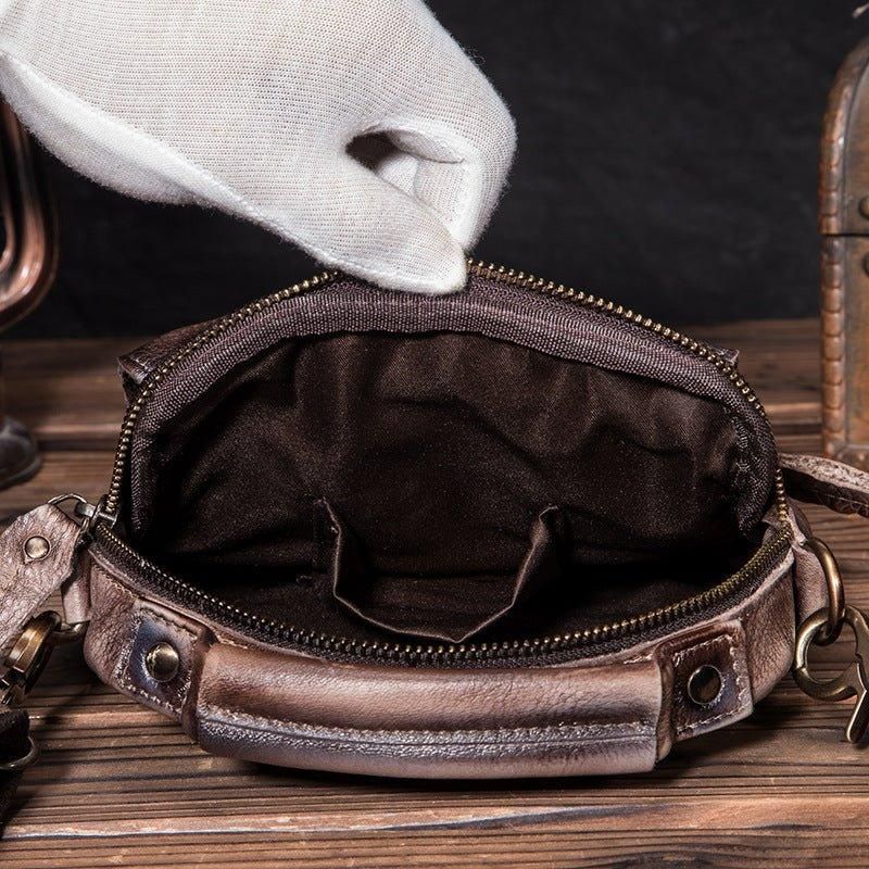 Bolsa Ombro Mensageiro Vintage Dupla Utilização Para Homem