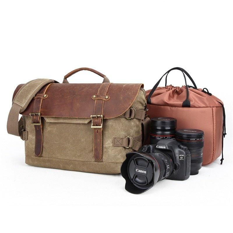 Bolsas Câmara Vintage À Prova Água Para Dslr