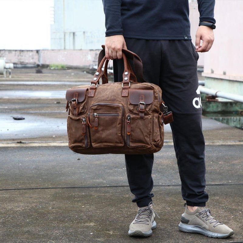 Bolsas Vintage Para Homem Com Capa Portátil