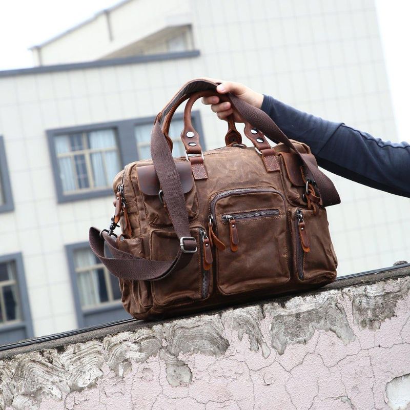 Bolsas Vintage Para Homem Com Capa Portátil