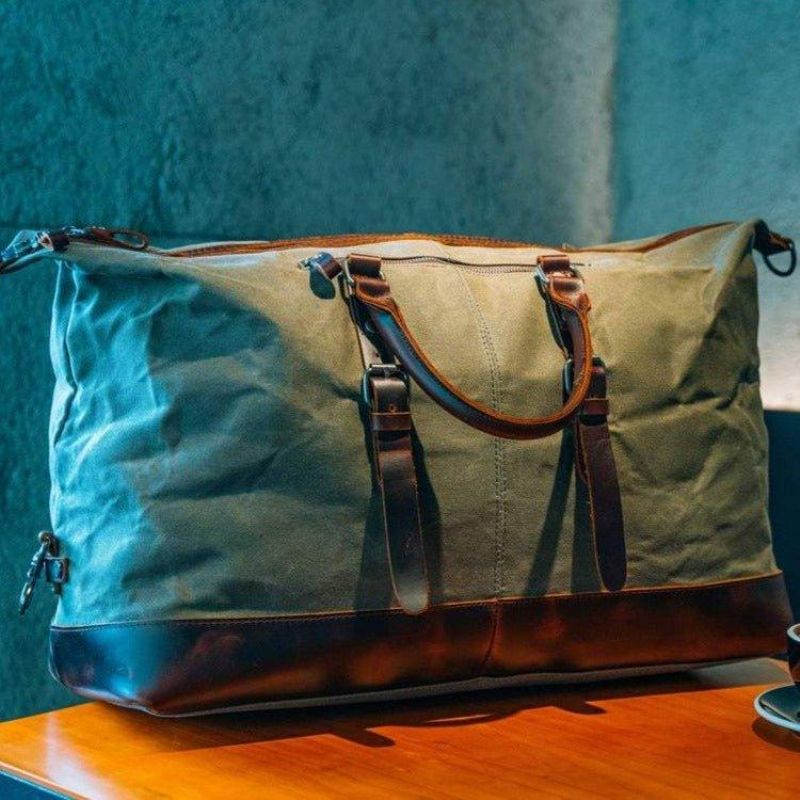 Grande Lona Encerada Weekender Duffle Bag Travel Mens