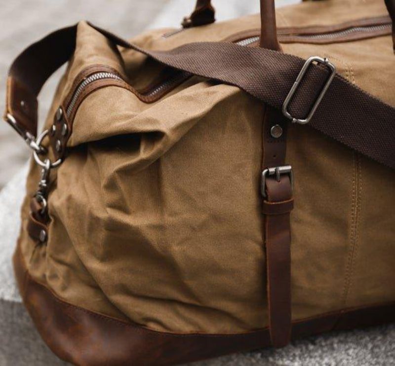 Grande Lona Encerada Weekender Duffle Bag Travel Mens