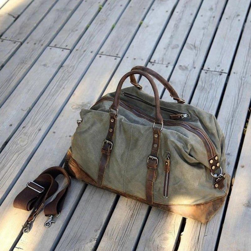 Grande Lona Encerada Weekender Duffle Bag Travel Mens