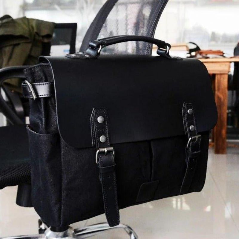 Maleta Para Portátil Em Lona Encerada Bolsa Alforges Moto