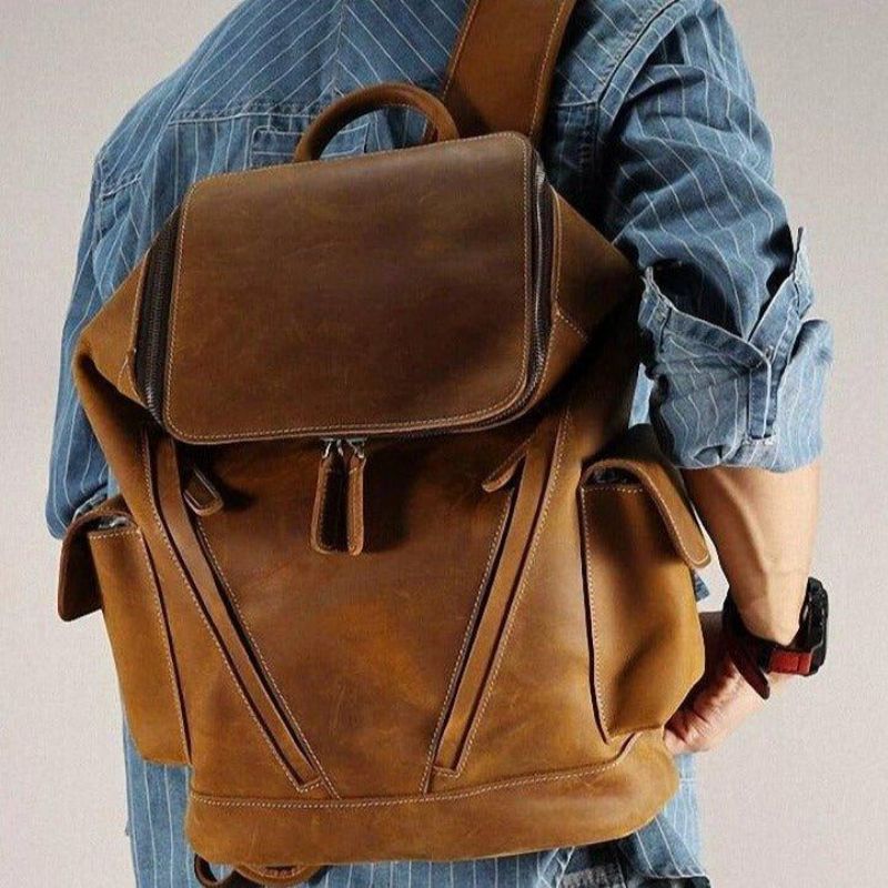 Mochila Couro Para Homem