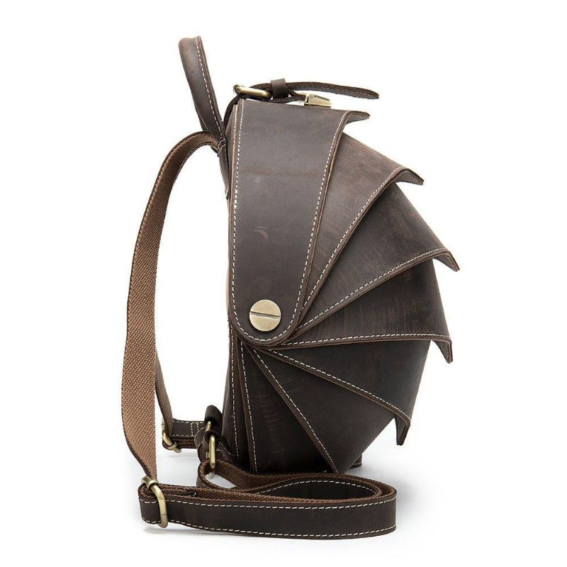 Mochila Couro Vintage Pangolin Para Homem