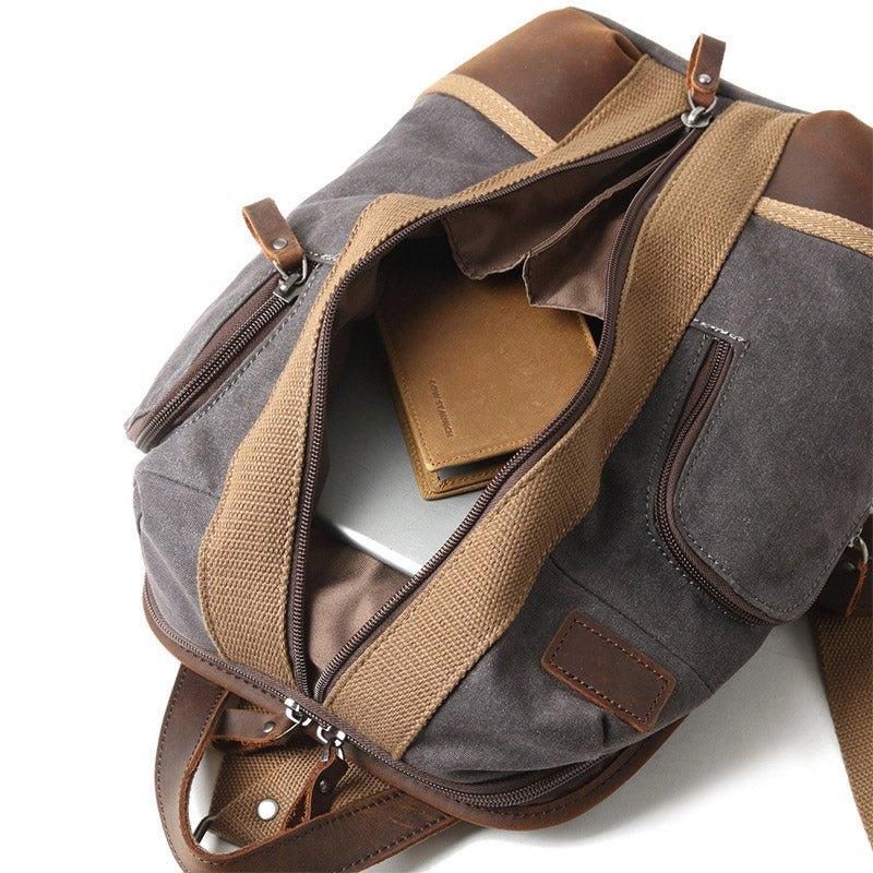 Mochila Estilingue Crossbody Lona Impermeável