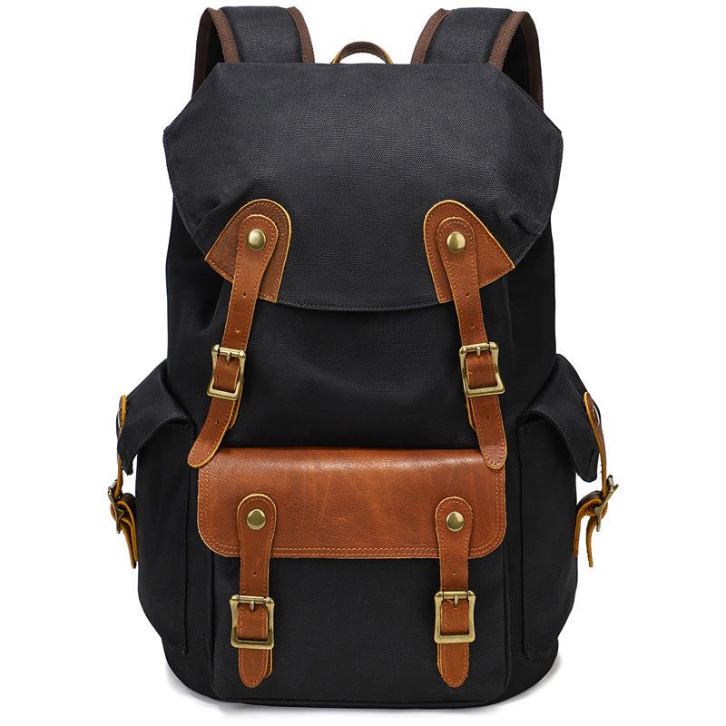 Mochila Lona Encerada Vintage Para Viagem Ao Ar Livre Homem