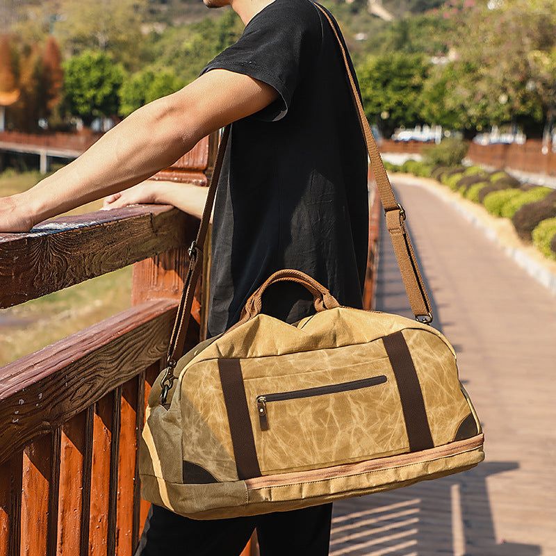 Mochila Lona Encerada Weekender Duffle Bag