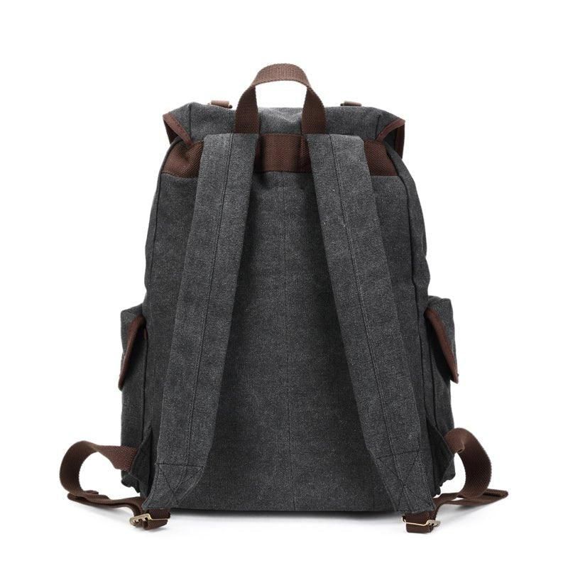 Mochila Masculina Casual Lona Vintage Para Campismo