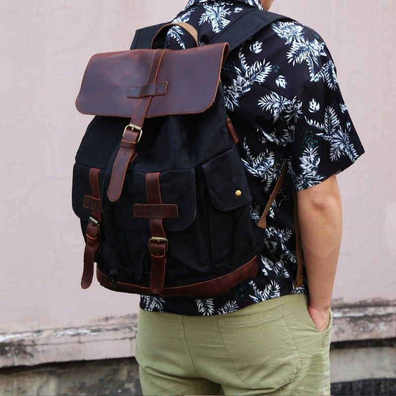 Mochila Masculina Vintage Para Portátil