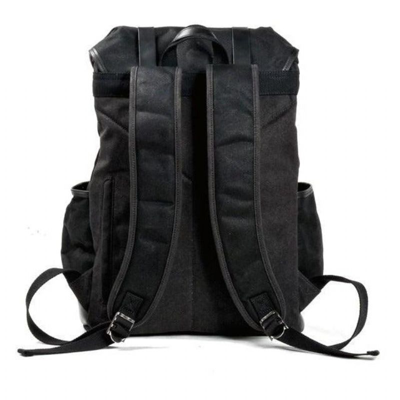 Mochila Viagem Vintage Lona Grande Para Homem