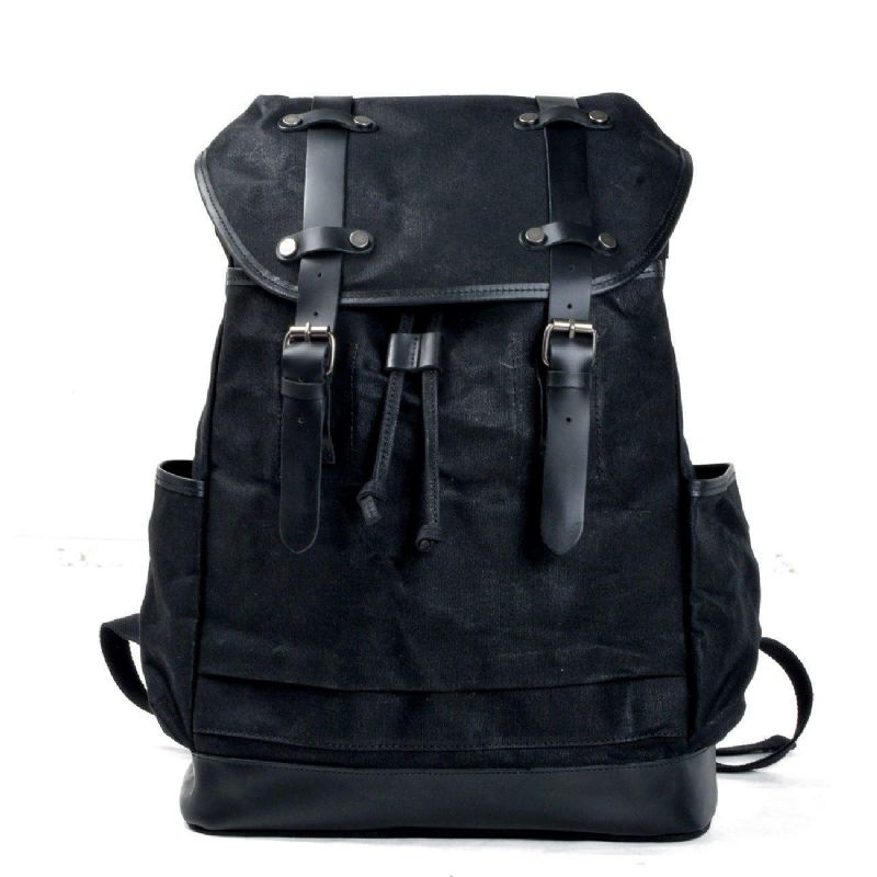 Mochila Viagem Vintage Lona Grande Para Homem